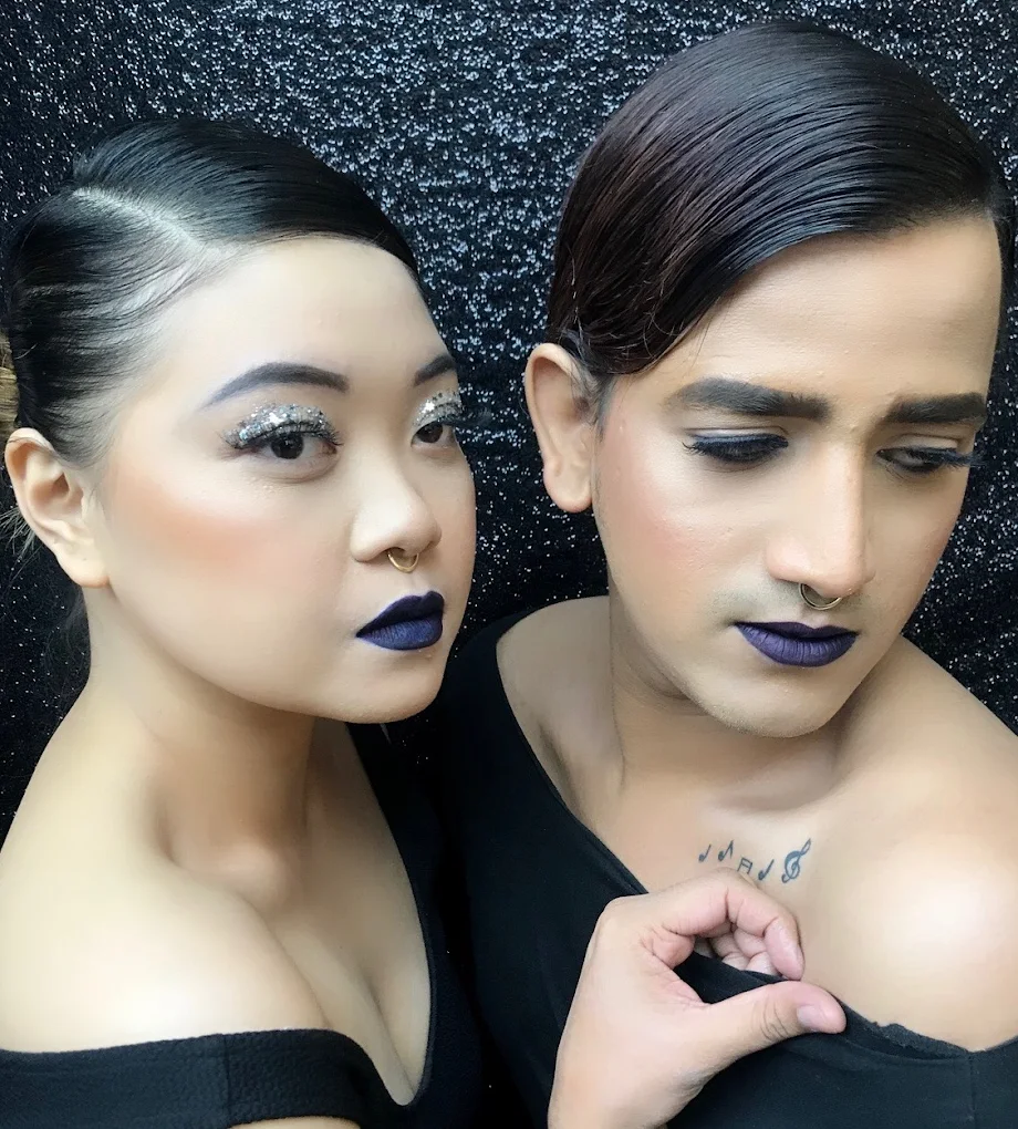 Editorial hairstyling for fashion shoot